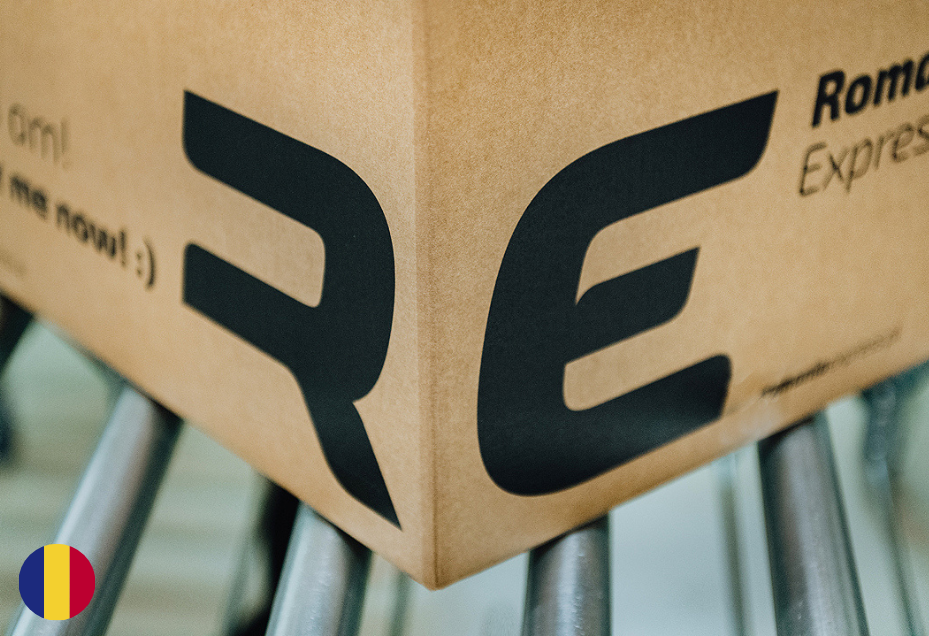 Złożenie zamówienia w sklepie i przekazanie danych do wysyłki paczki do Rumunii