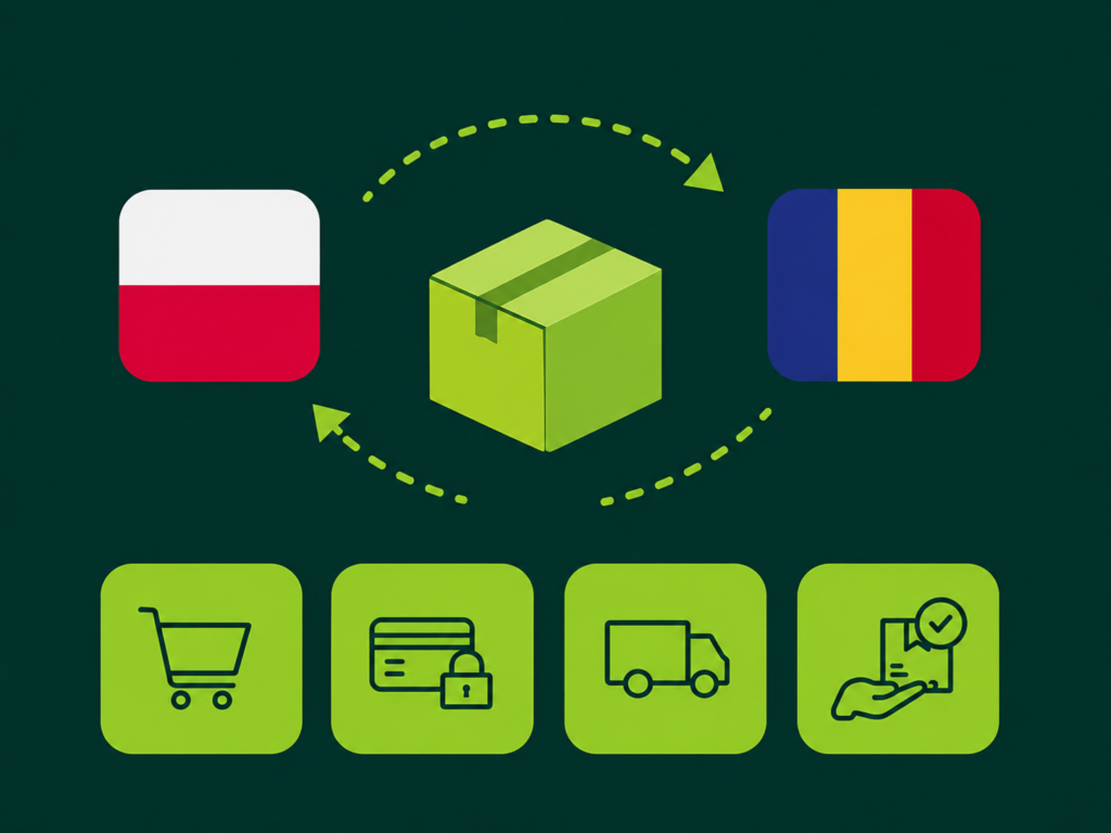Trendyol Rumunia – sprzedaż cross-border z Polski do Rumunii, logistyka e-commerce, płatności online, dostawy kurierskie i obsługa zamówień marketplace